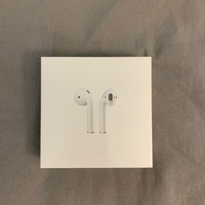 New in Box Apple AirPods with charging case